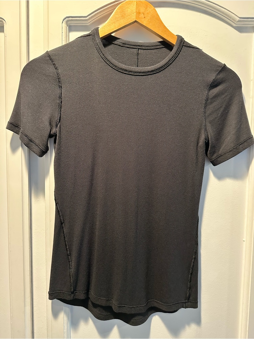 Classic Black Crewneck Short Sleeve Shirt